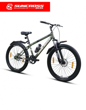 suncross talus singlespeed mtb bike with suspension